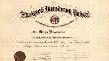 Dyplom członka honorowego