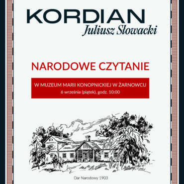 Narodowe Czytanie „Kordiana” Juliusza Słowackiego